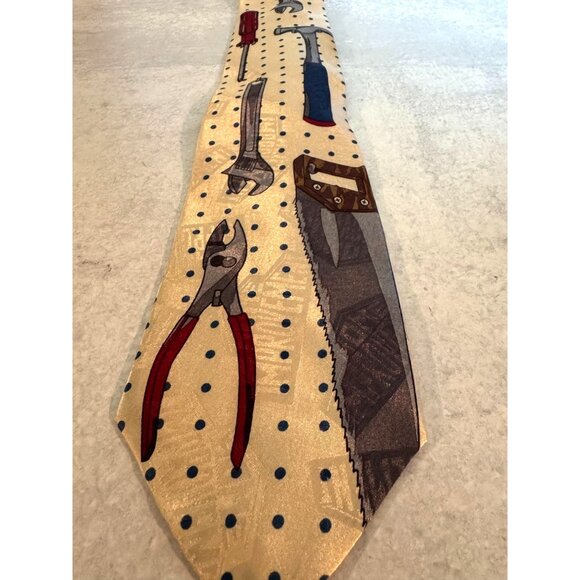 Men's “Home Improvement” Tim’s Garage Workshop Tie – Tool Time Vibes! - Picture 1 of 8